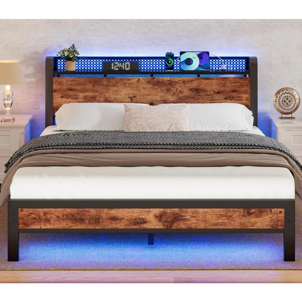 Bed with LED Light