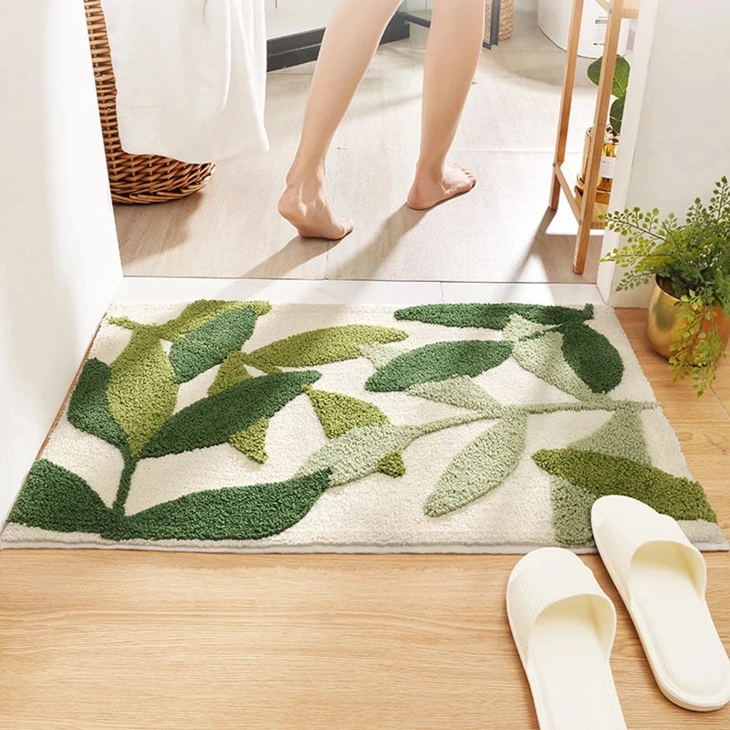 GreenLeaf Ultra-Absorbent Non-Slip Bath Mat