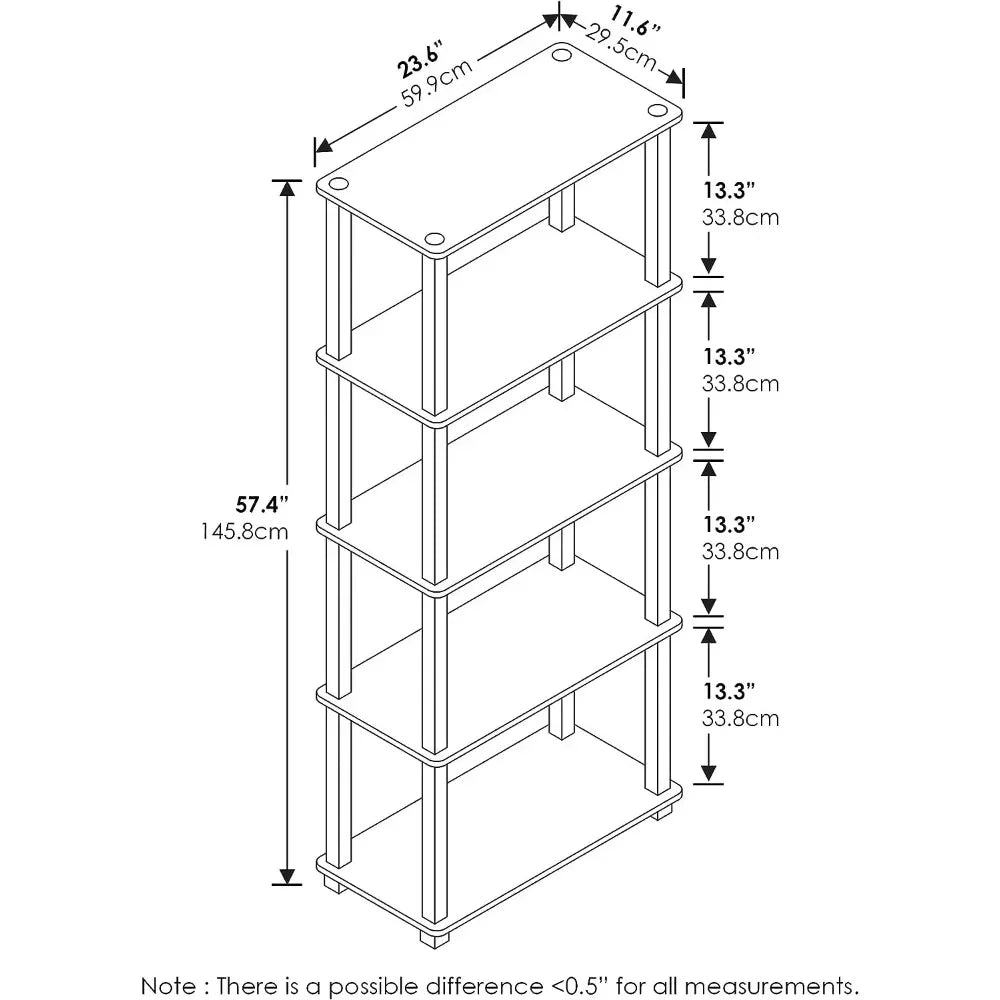 Chic Shelf Display with Square Tubes