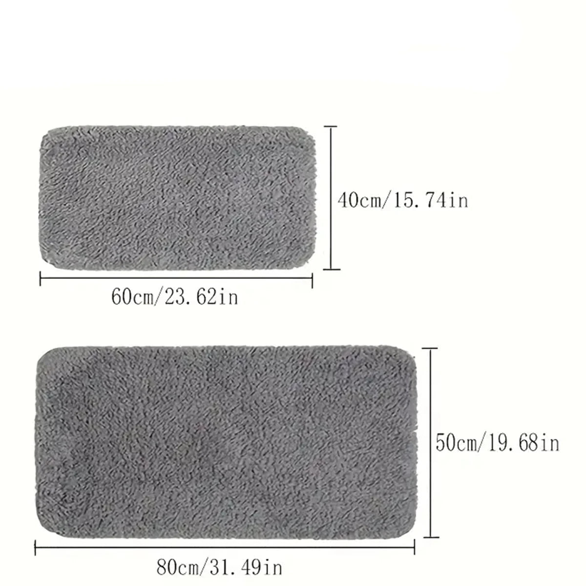 Minimalist Water-Absorbent Anti-Slip Bathroom Mat