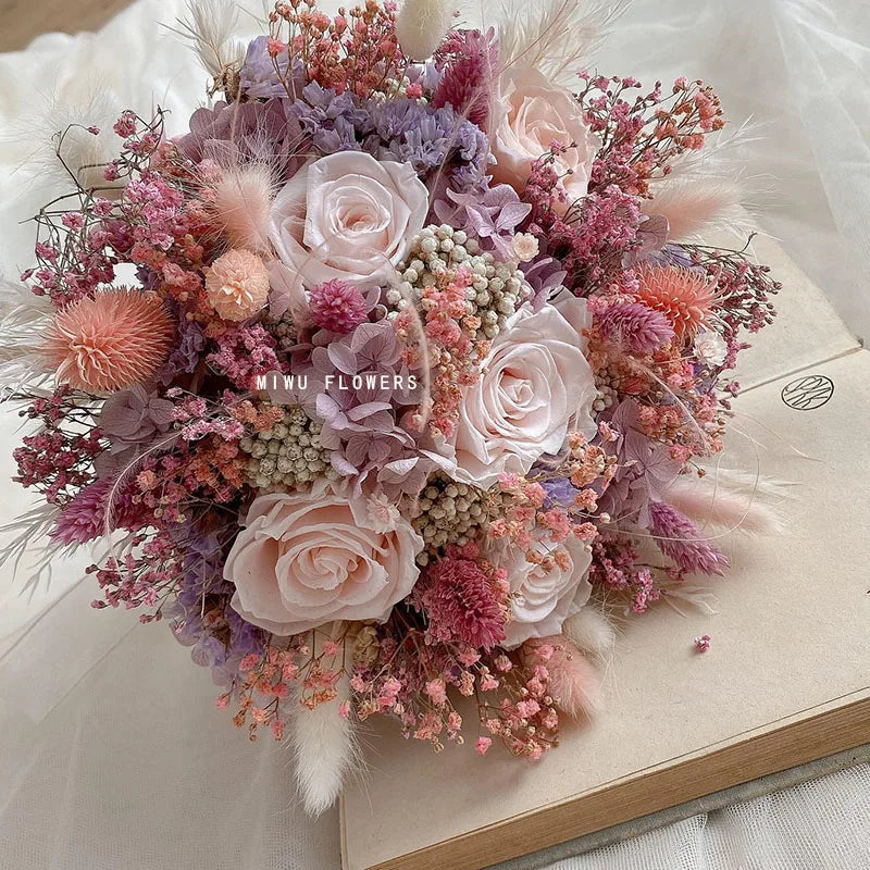 Delightful Natural Bouquet of Artificial Flowers