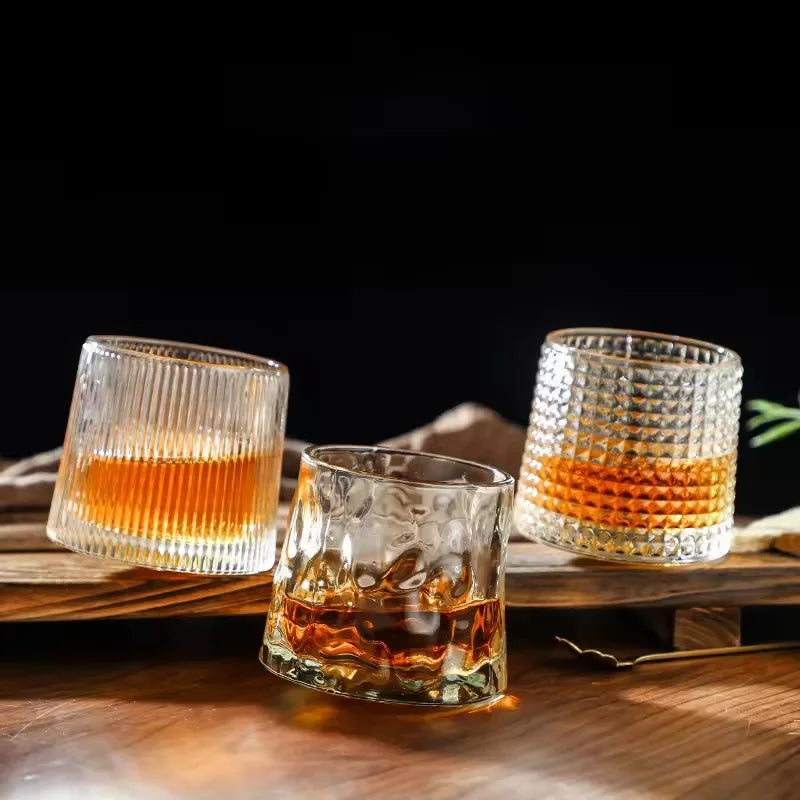 Rotating Whiskey Glass