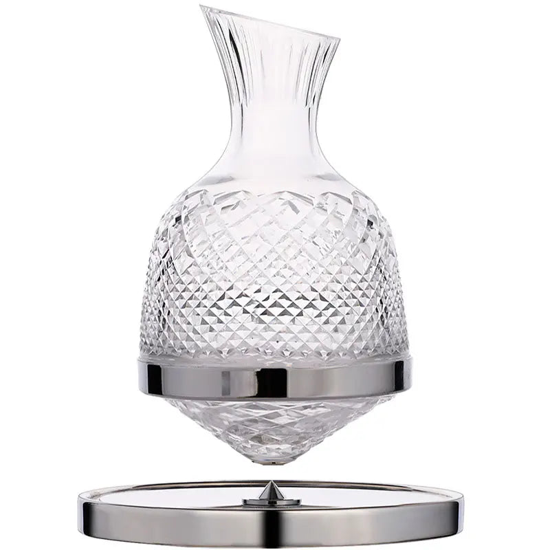 Luxurious Rotating Decanter with Tray