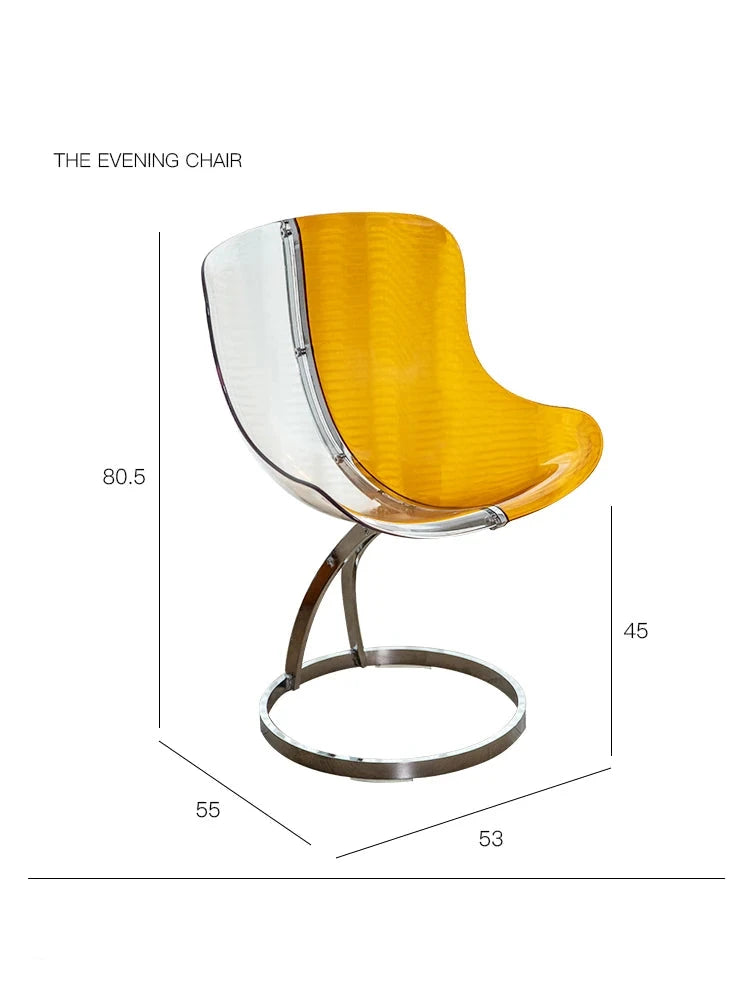 Transparent Acrylic Dining Chair - Modern Minimalist Design