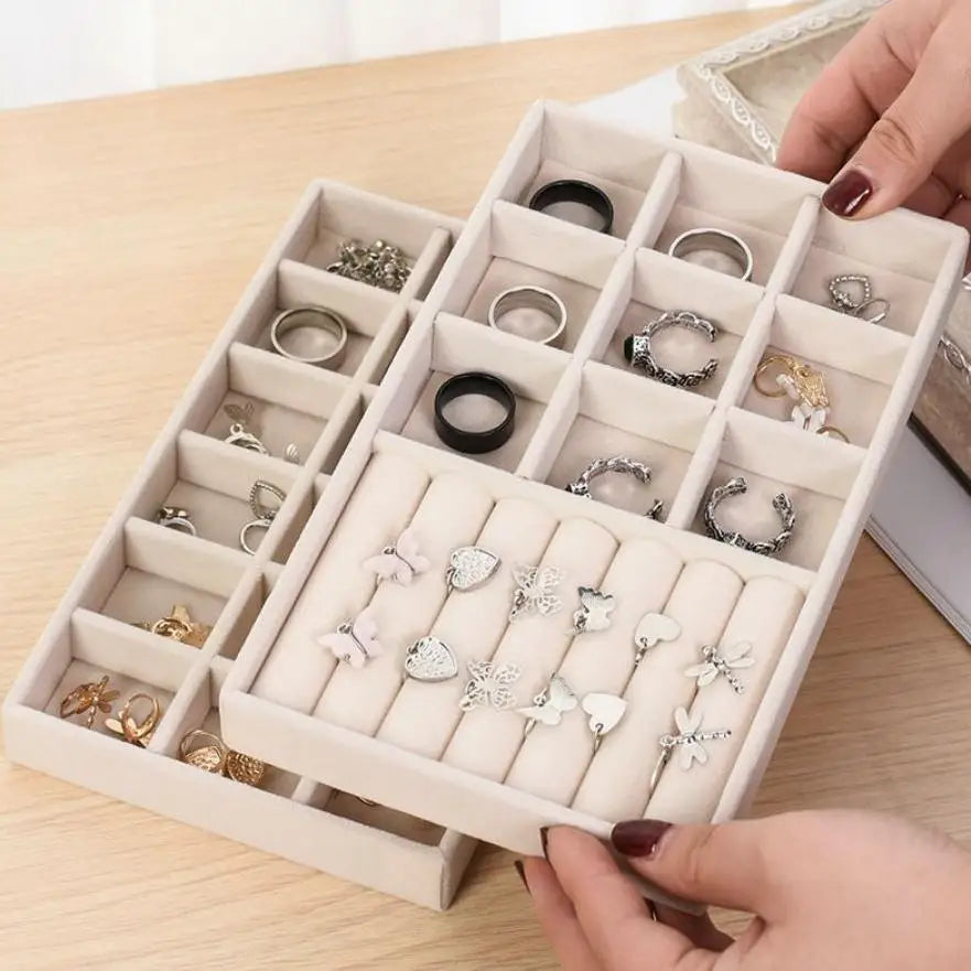 Chic Velvet Jewelry Storage Organizer