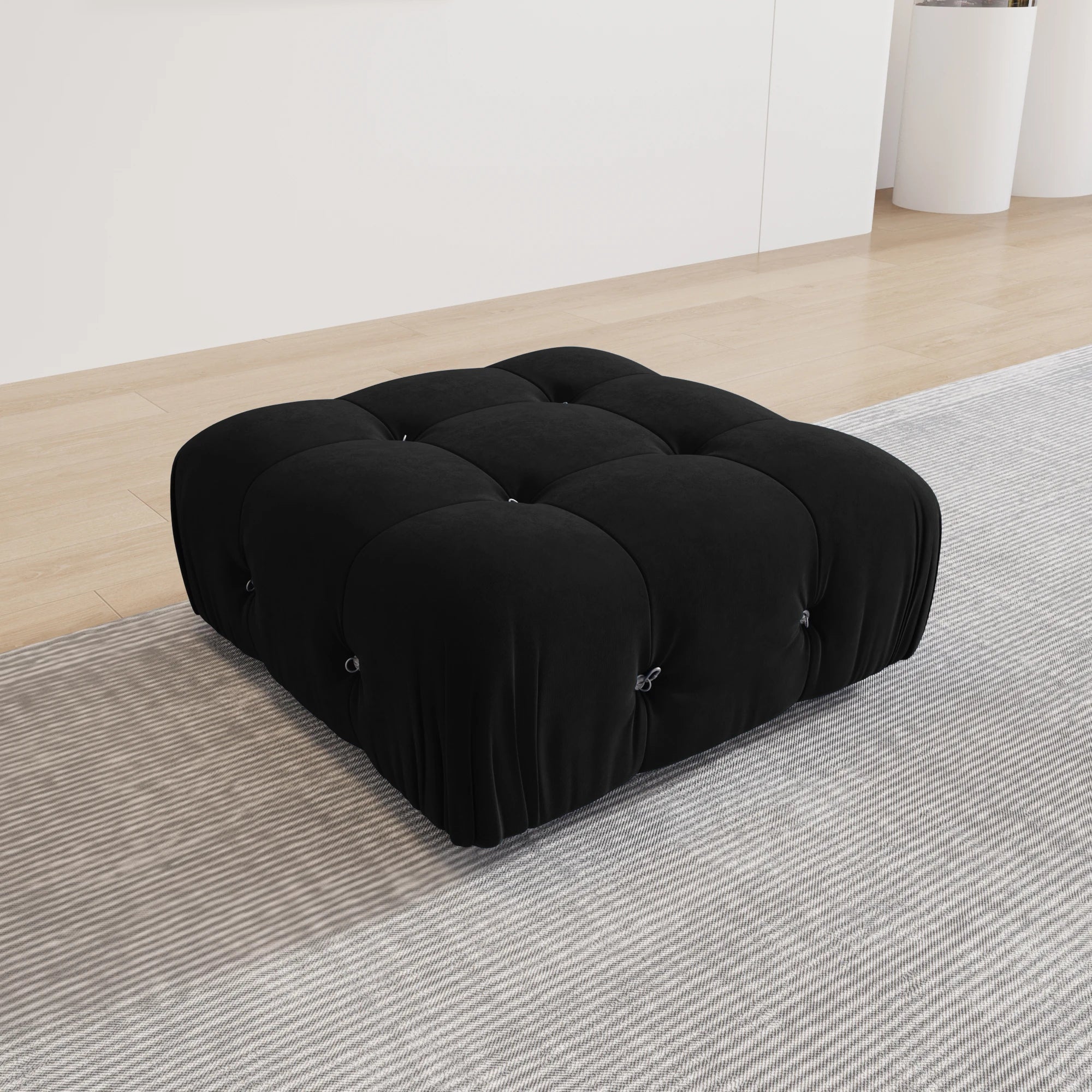 Minimalist Sectional Velvet Sofa