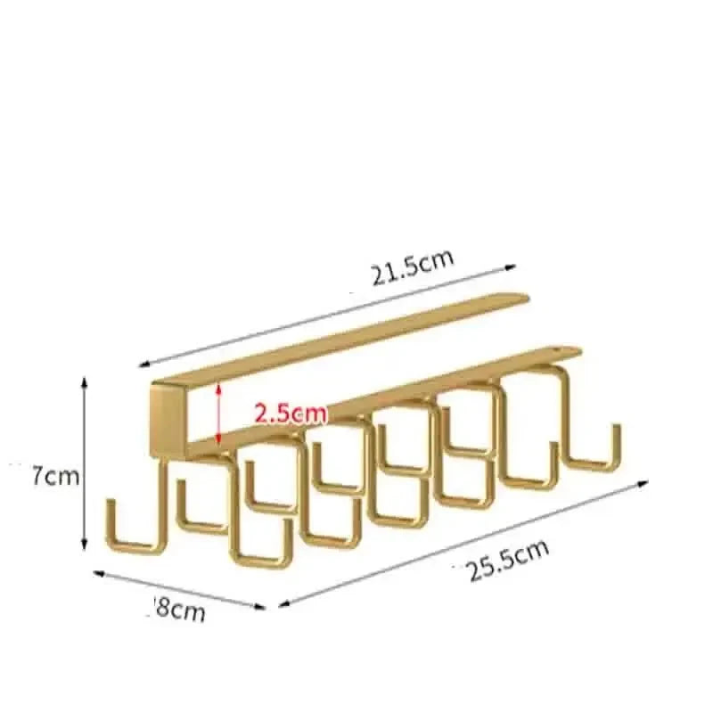 Elegant Iron Double-Row Hook