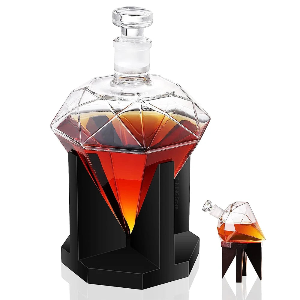 Luxury Diamond-Shaped Whiskey Decanter