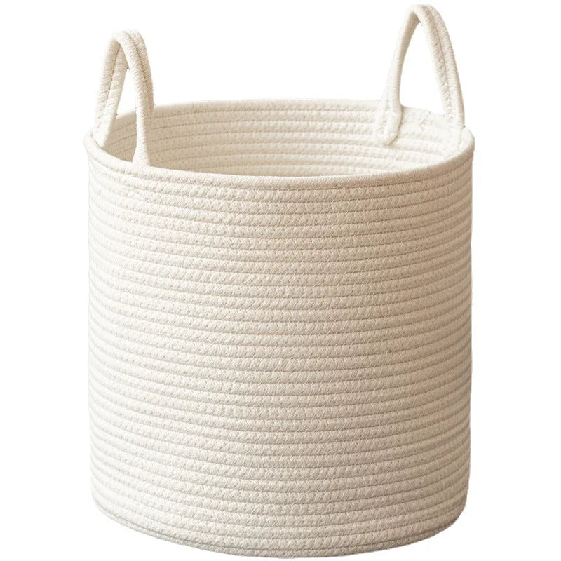 Minimalist Rope Woven Basket for Storage Sundries