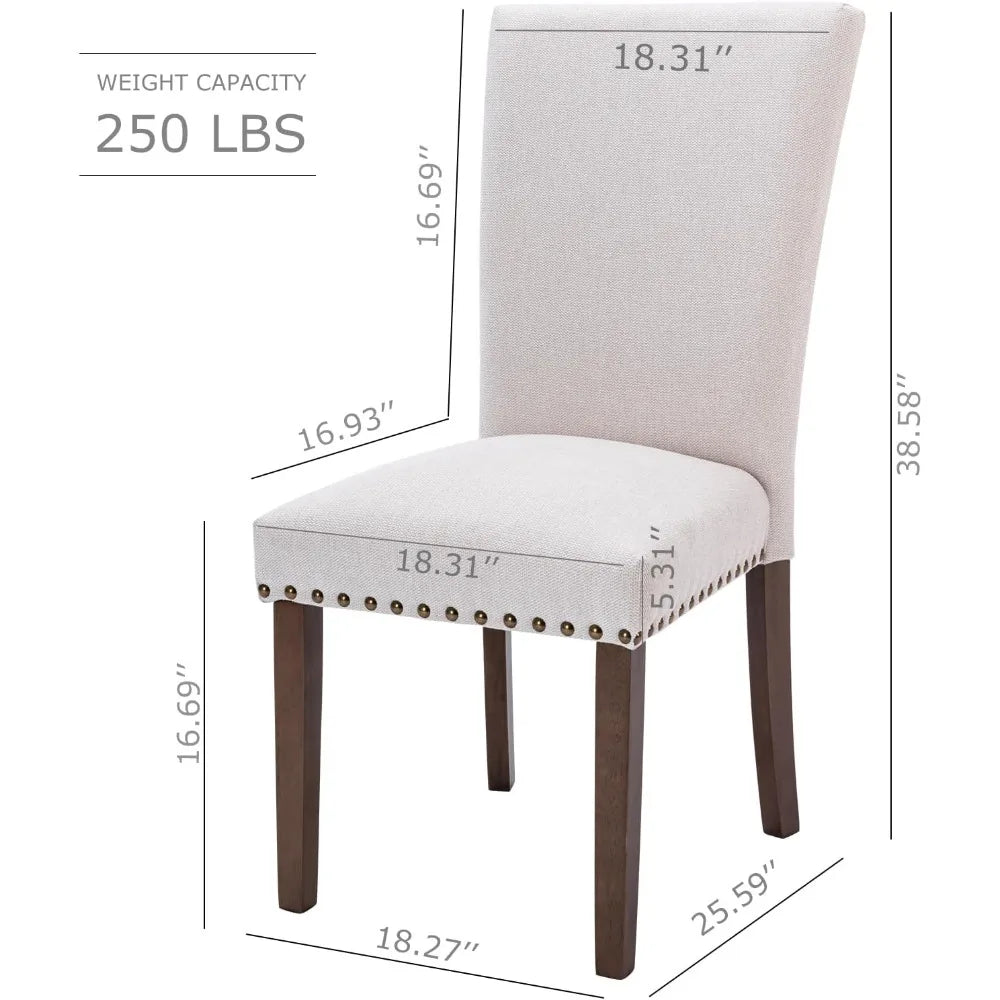 Modern Dining Chair with Wood Legs