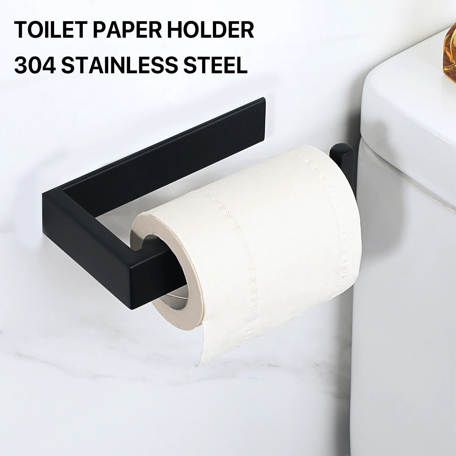 Black Towel & Paper Holder