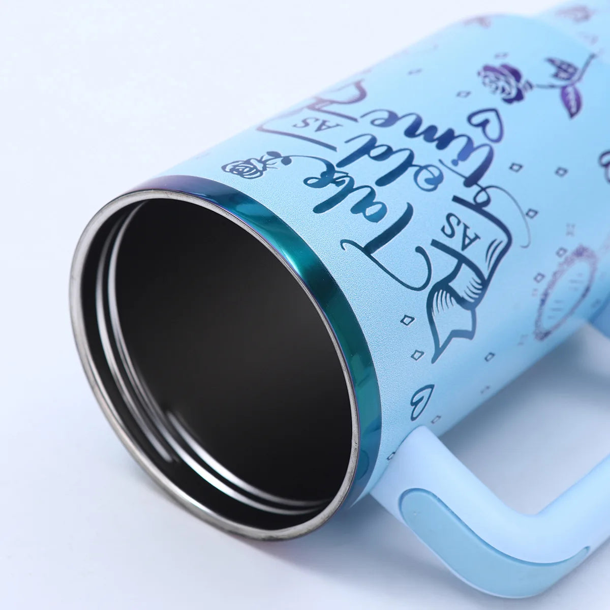 40oz stainless steel thermos cup 304 custom creative 3D printed stainless steel thermos cup outdoor car with a handle cup