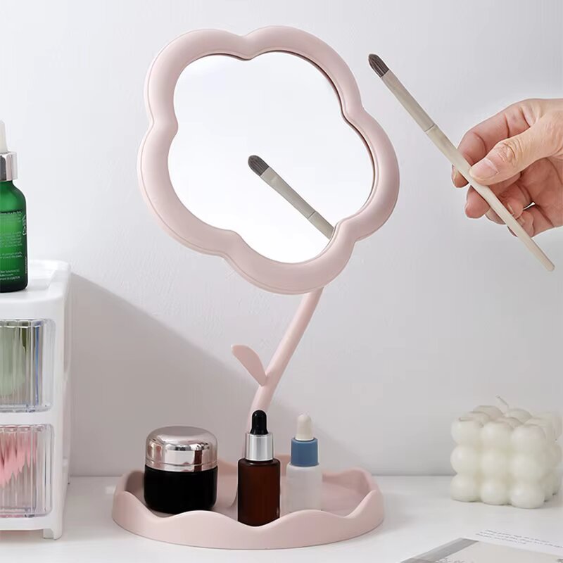 Flower-Shaped Makeup Mirror