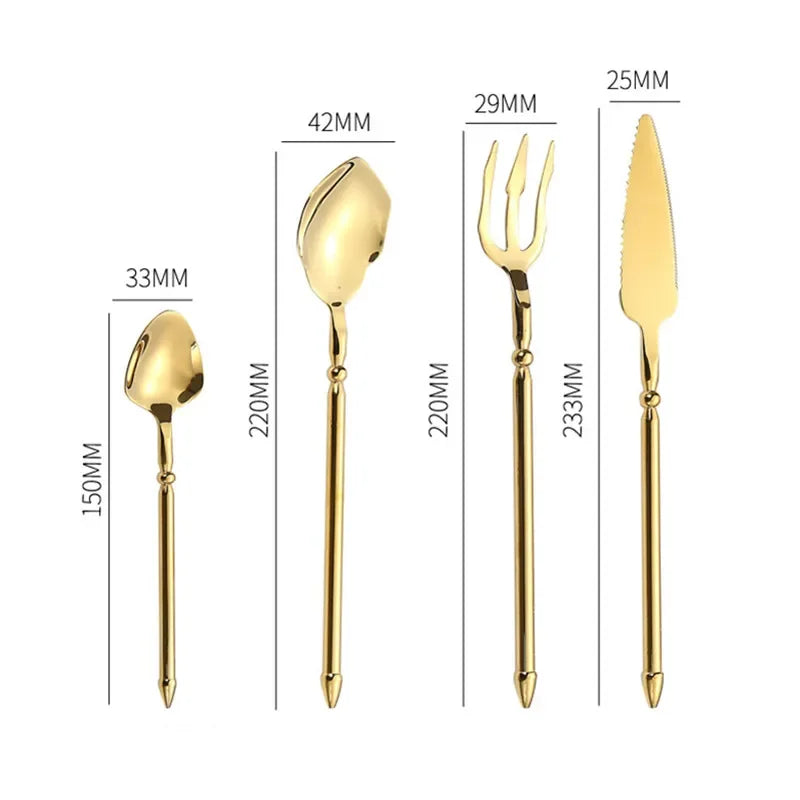 Stylish Trident-Shaped Cutlery