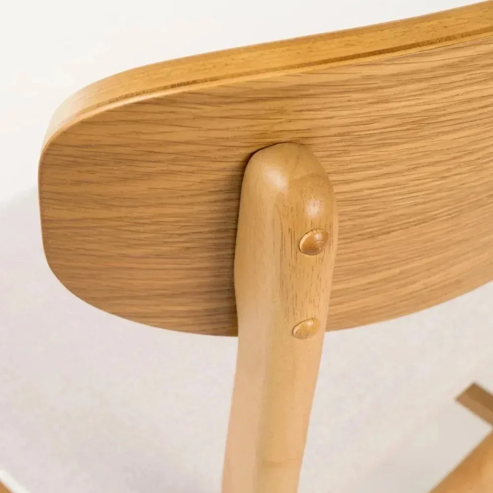 Modern Dining Chair of Natural Oak