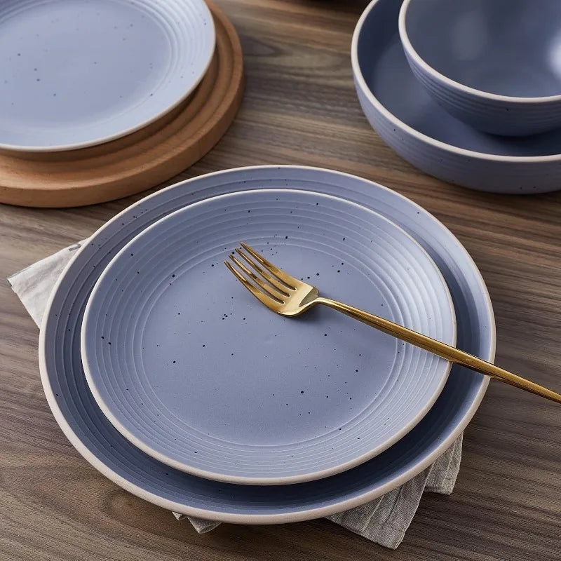 Stylish 16-Piece Round Plates Set