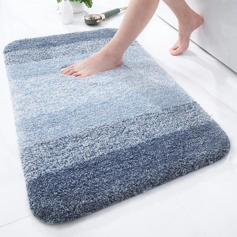 Blue Luxurious Comfort Bath Mat