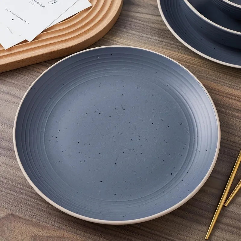 Stylish 16-Piece Round Plates Set