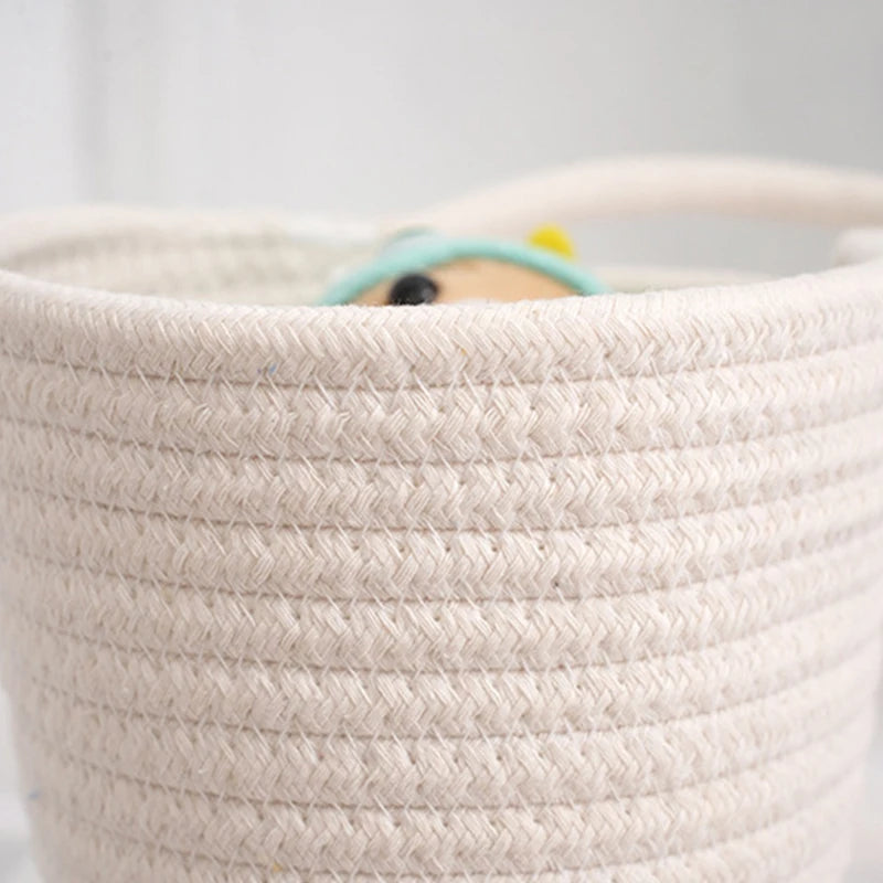 Modern Cotton Rope Woven Storage Basket