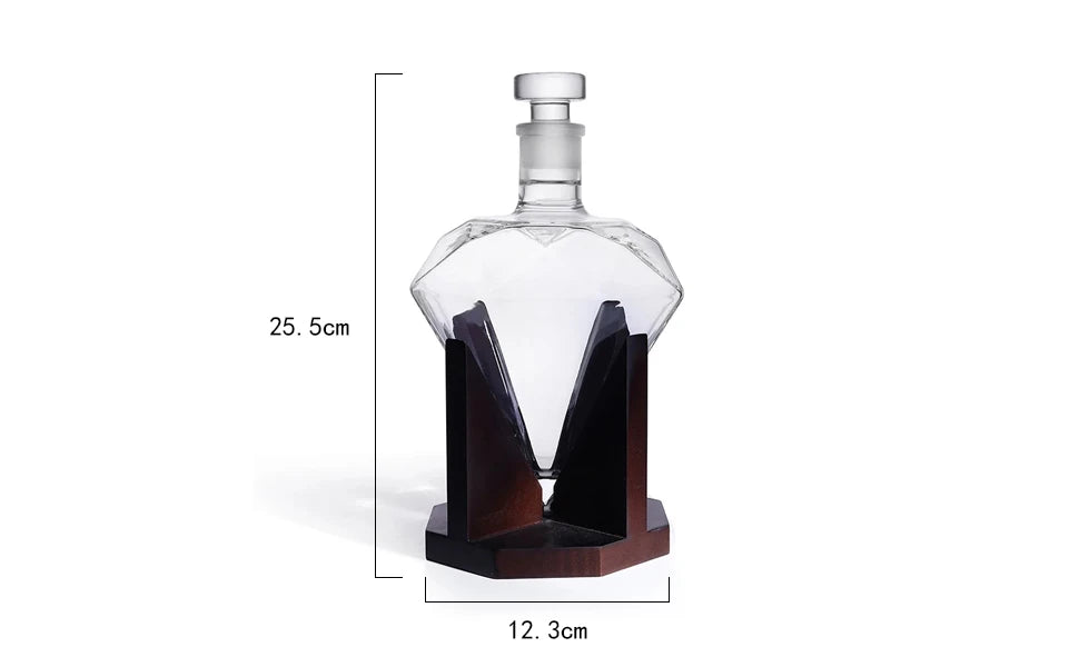 Luxury Diamond-Shaped Whiskey Decanter