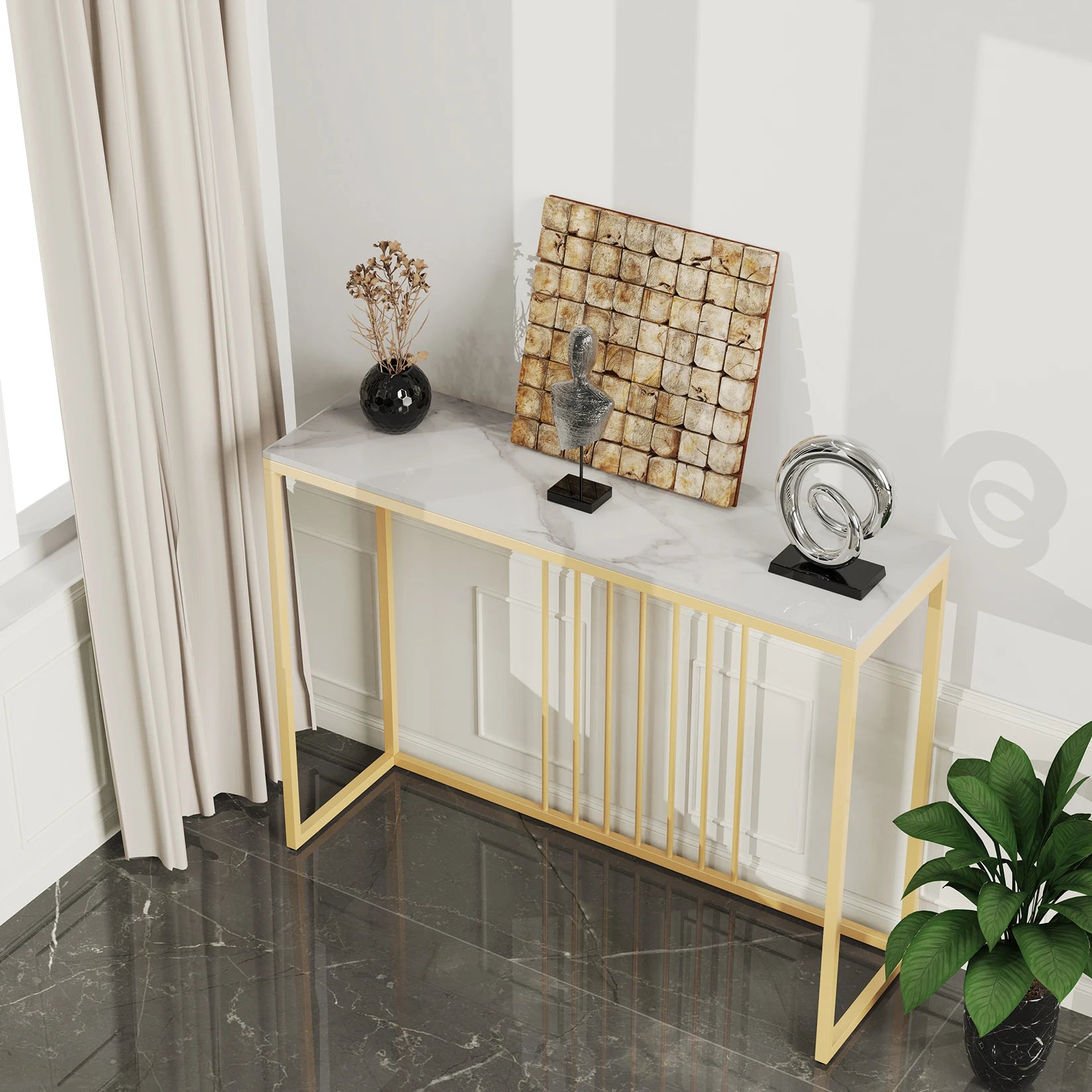 Luxurious Marble Console Table