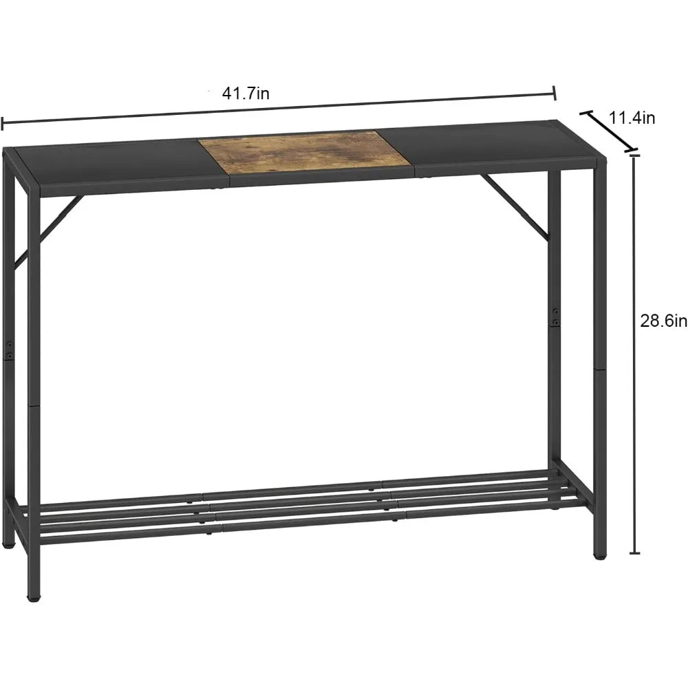 Modern Console Table with Shelf