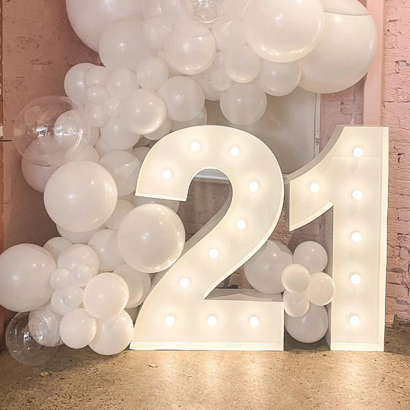 Majestic LED Birthday Number Light - Perfect for Every Celebration