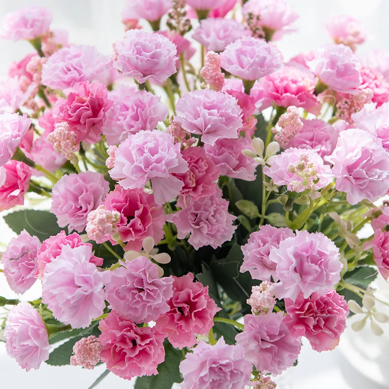 Graceful Artificial Bouquet of Carnations