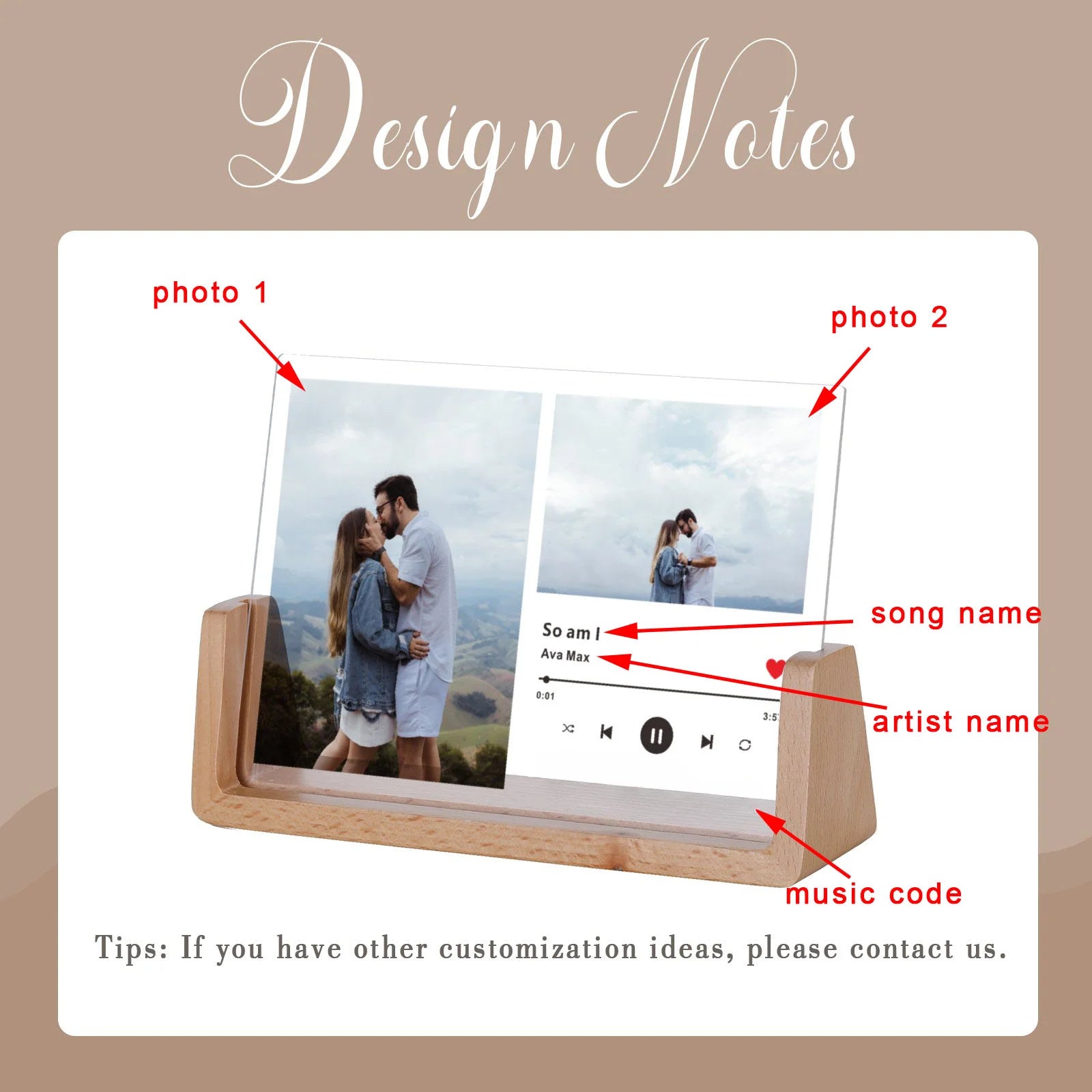 Classic Style Wooden Photo Frame