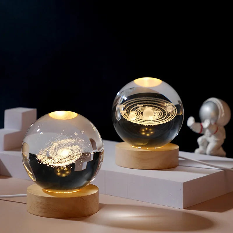 Galaxy Crystal Ball LED Lamp