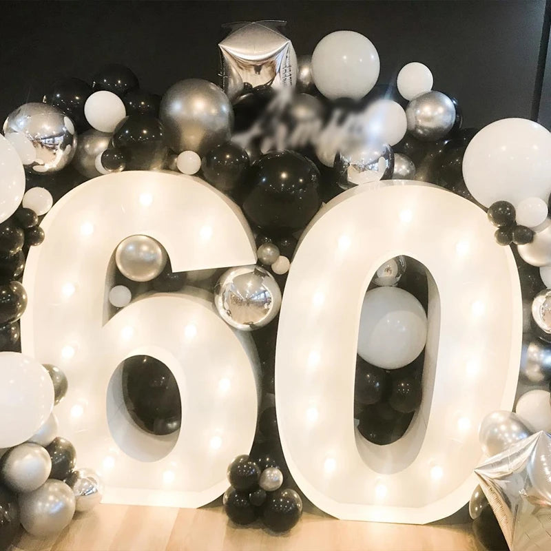 Majestic LED Birthday Number Light - Perfect for Every Celebration