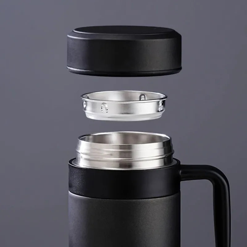 Sleek Stainless Steel Insulated Thermo Mug