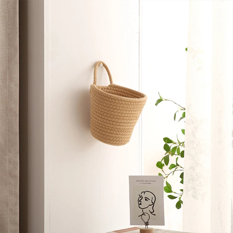 Modern Cotton Rope Woven Storage Basket