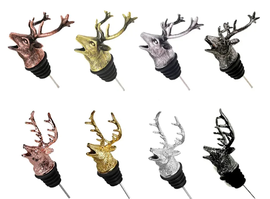 Elegant Deer Head Wine Pourer