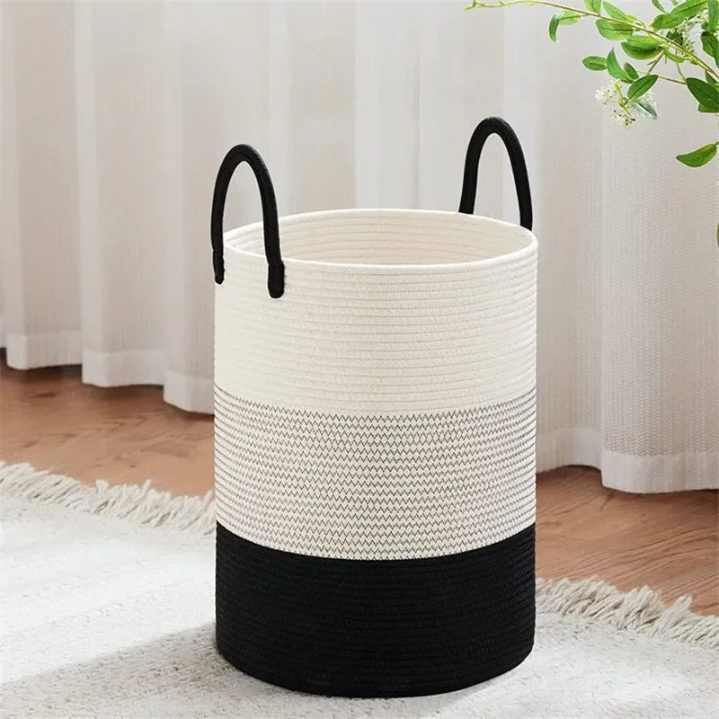 Minimalist Cotton Laundry Basket