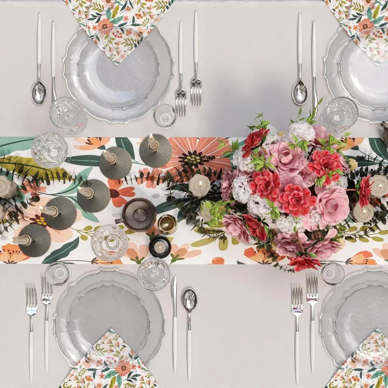 Elegant 80-Piece Tinted Plastic Plates