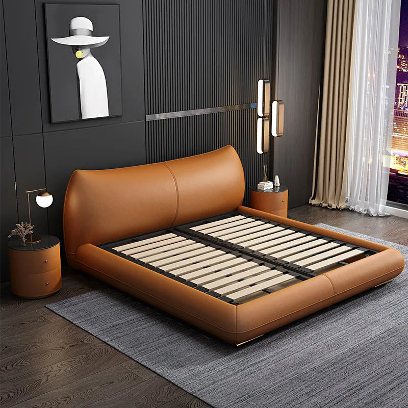 Fashionable Leather Bed