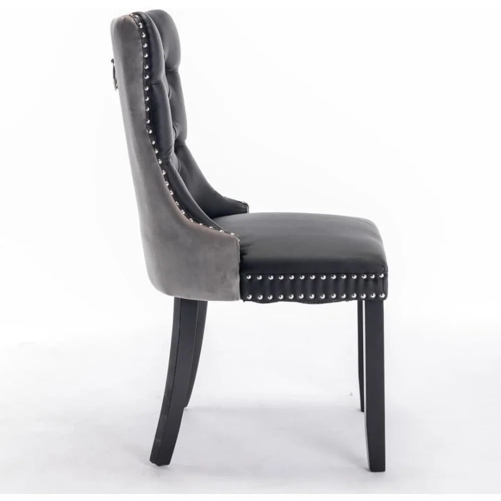 Luxurious Dining Chairs with Button Tufted Back