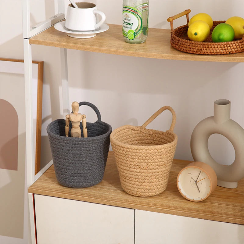 Modern Cotton Rope Woven Storage Basket