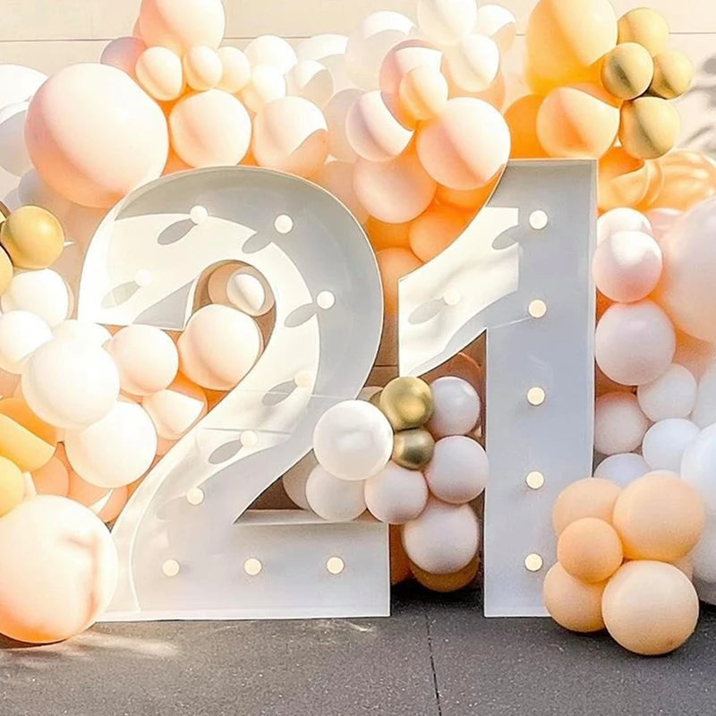 Majestic LED Birthday Number Light - Perfect for Every Celebration