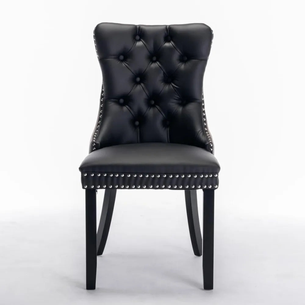 Luxurious Dining Chairs with Button Tufted Back