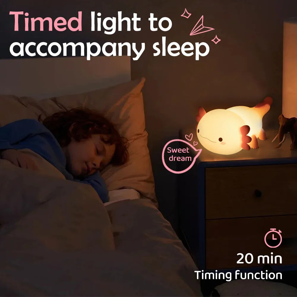 Adorable Axolotl Night Light