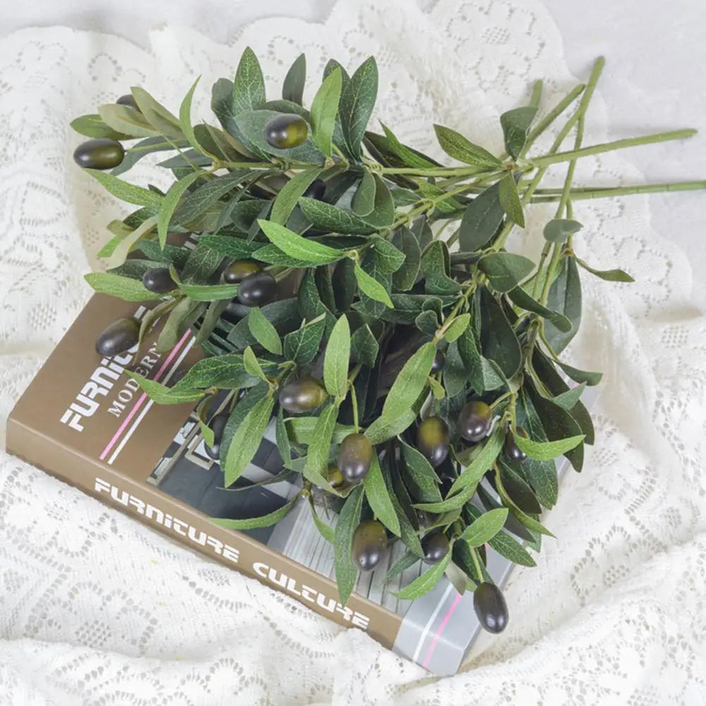 Realistic Artificial Olive Branch to Decorate Your Bouquet