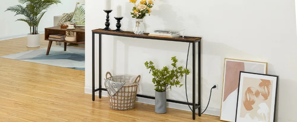 Minimalist Wood Console Table