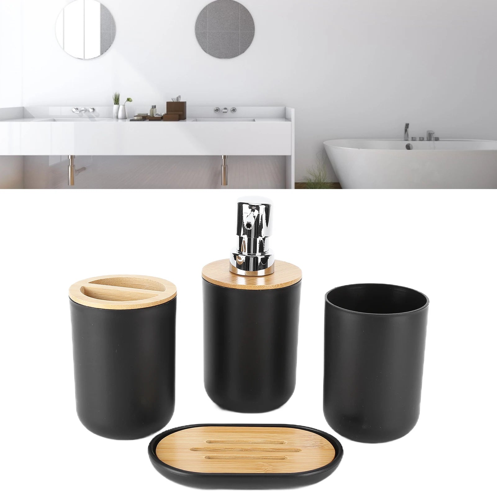 Bamboo Bathroom Set