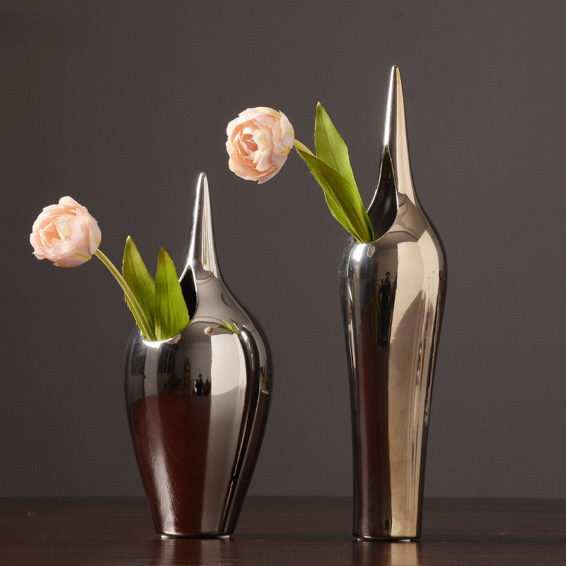 Silver Creative Vases 