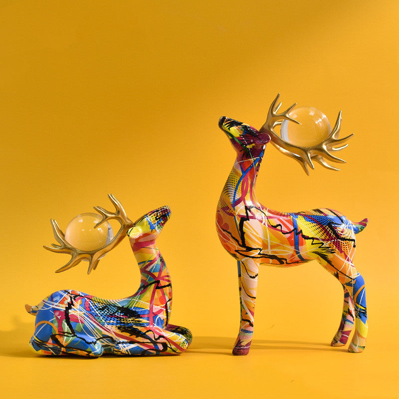 Lucky Deer Series Ornaments - Modern Simplicity Resin Crafts