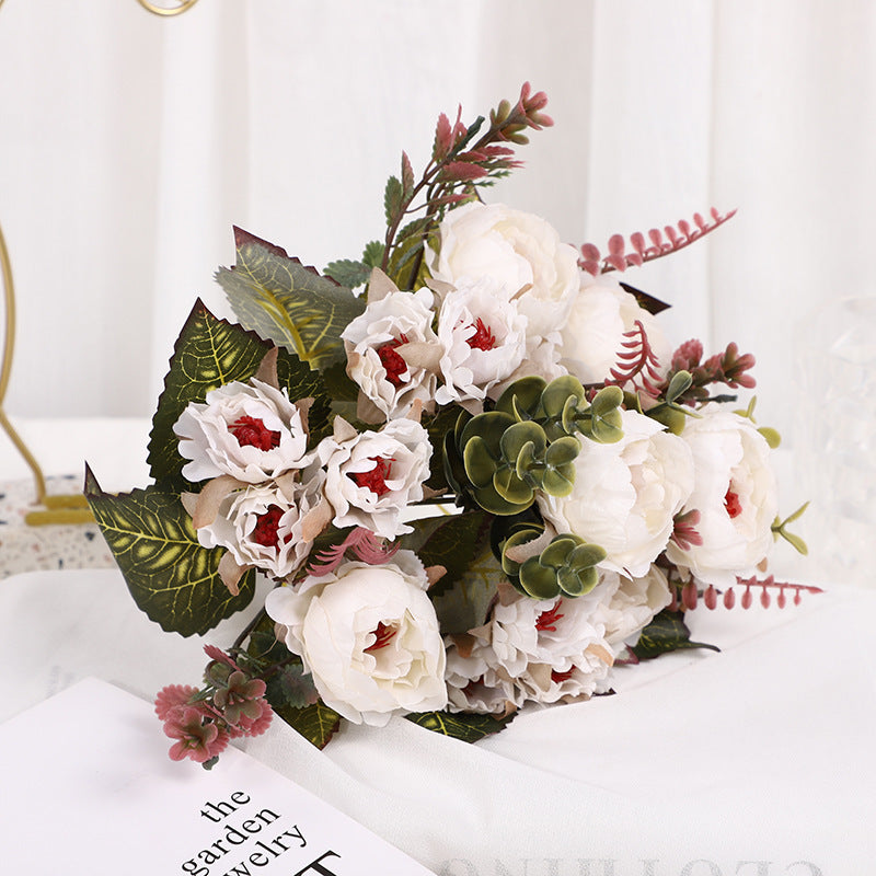 Gorgeous Artificial Bouquet of Peonies