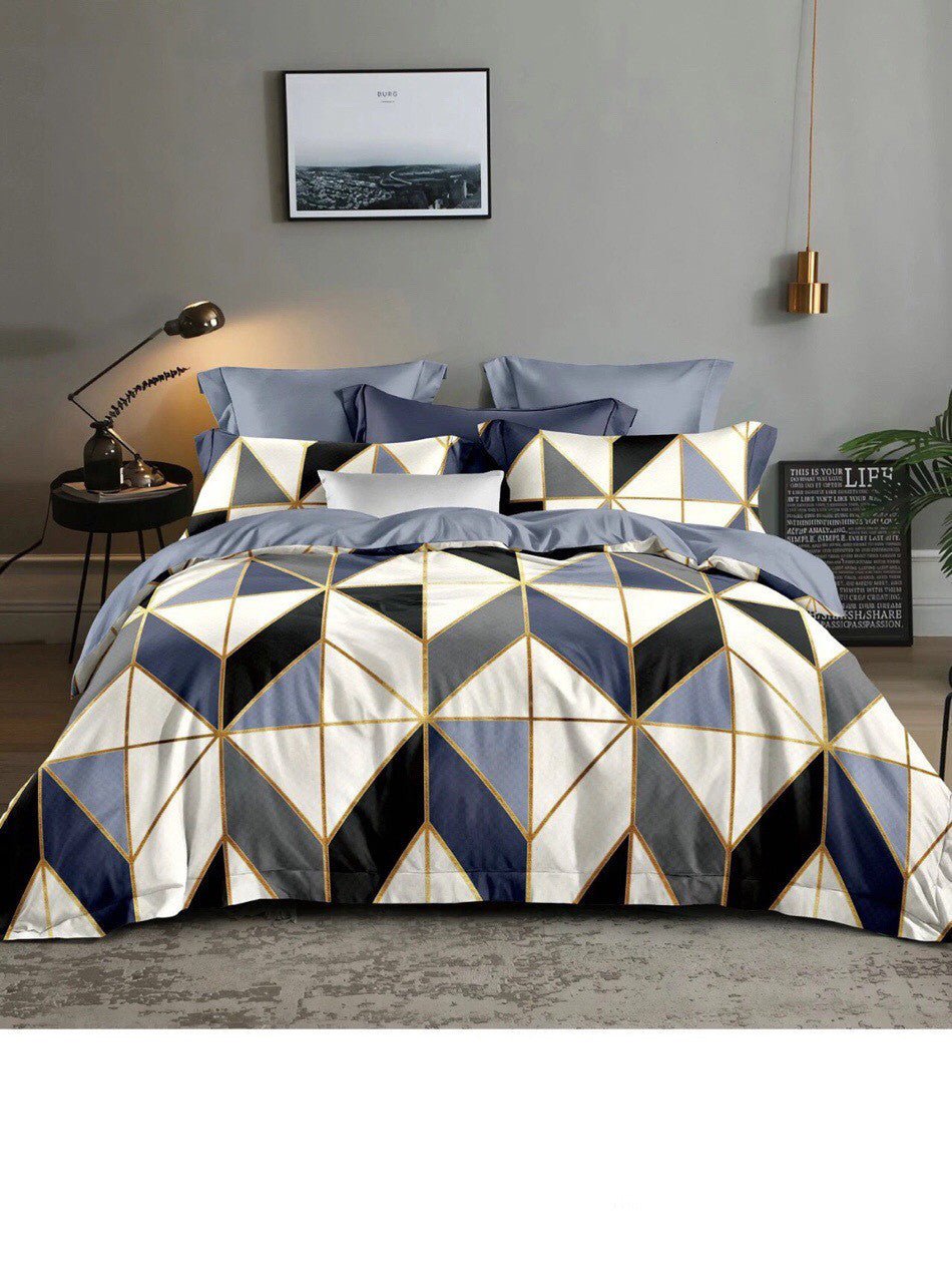 Abstract Bed Linen With Geometric Pattern - Max&Mark Home Decor