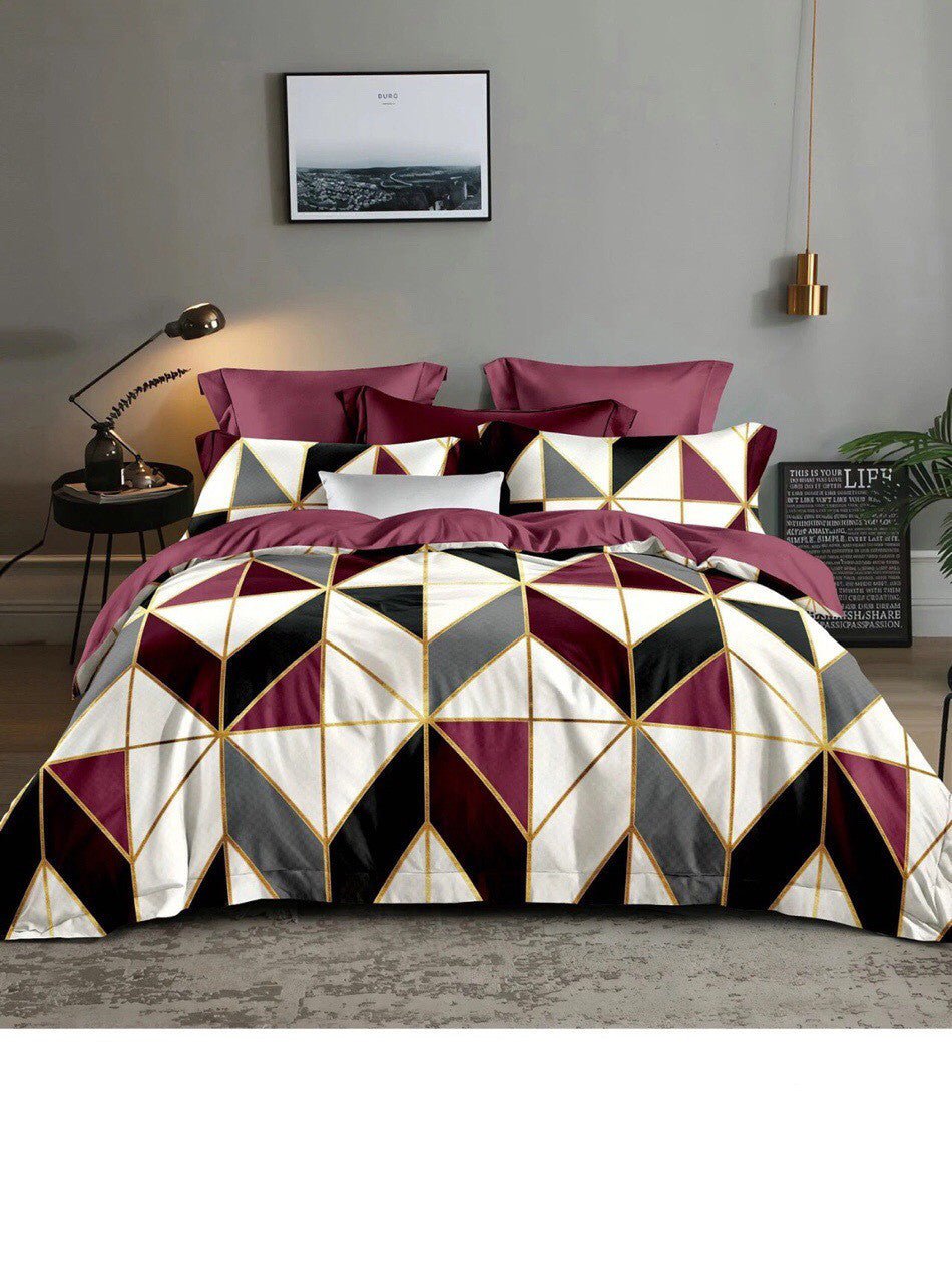 Abstract Bed Linen With Geometric Pattern - Max&Mark Home Decor